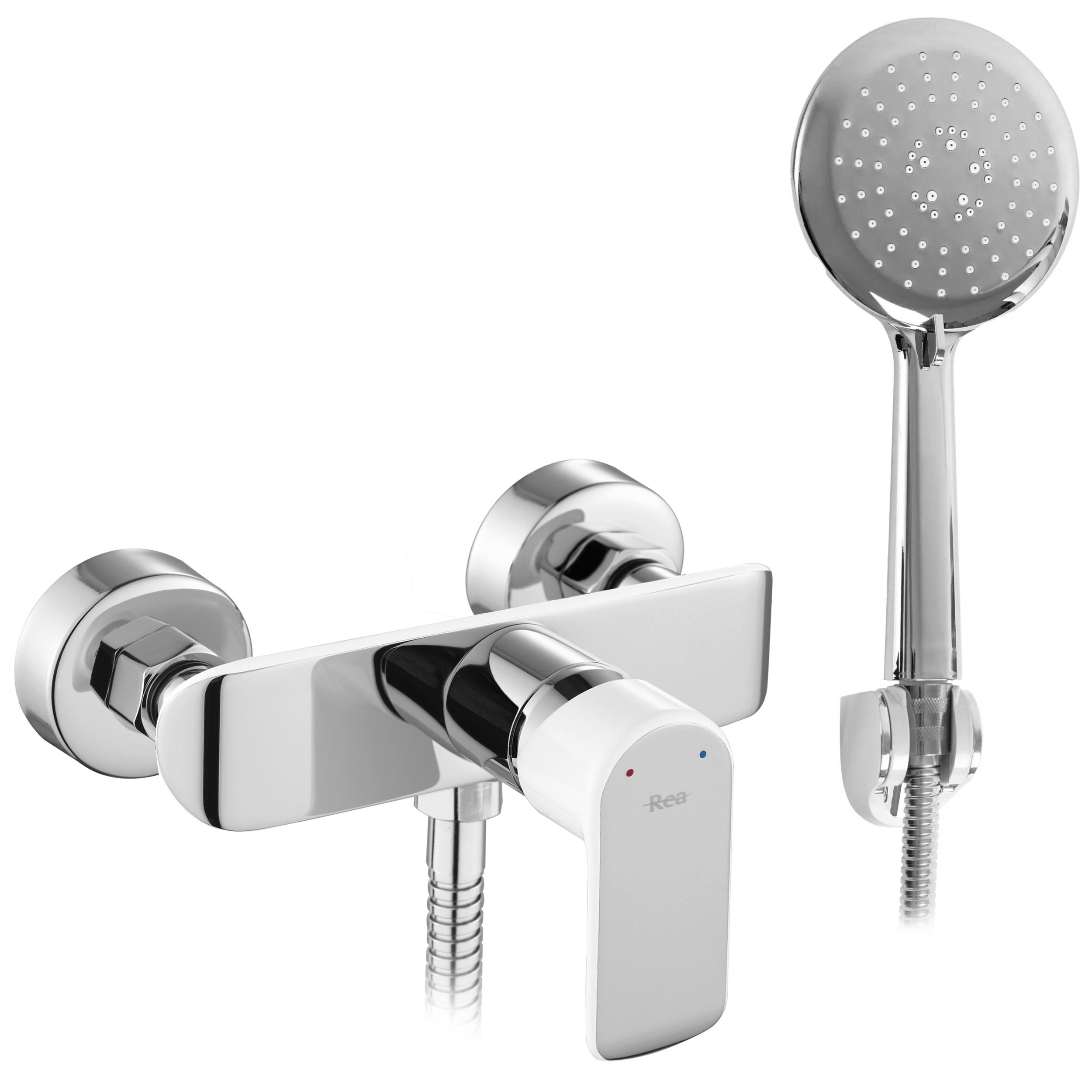 Tuš miješalica s ručnom tušem REA BLOOM bijeli krom