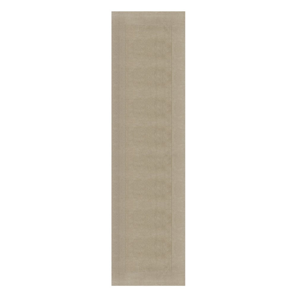 Bež vunena staza 60x230 cm – Flair Rugs