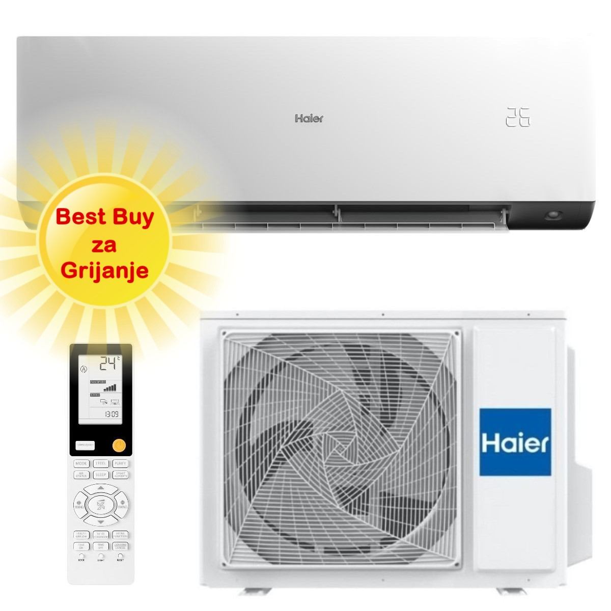 Haier Klima Uređaj 3,5Kw As35Xchhra-Nr/1U35Kehfra-Nr - Optimizir