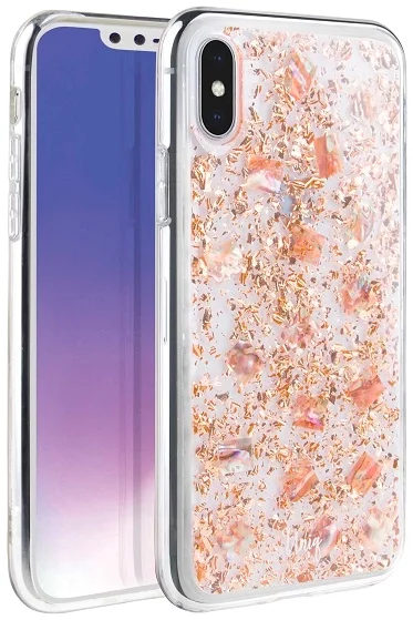 Maska UNIQ Lumence Clear iPhone Xs Max Rosedale rose gold (UNIQ-IP6.5HYB-LUMCRGD)
