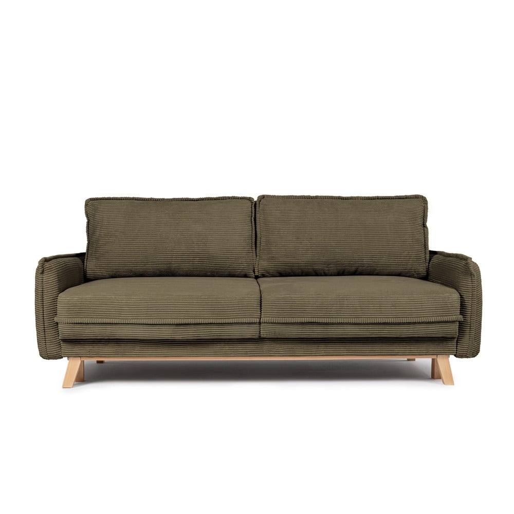 Zelena sklopiva sofa od samta 218 cm Tori – Bonami Selection