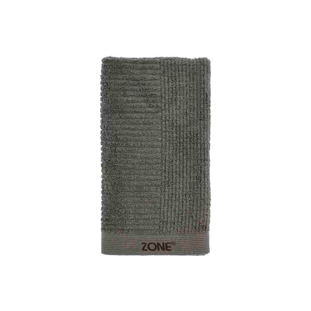 Kaki zeleni ručnik od frotira 50x100 cm Classic – Zone