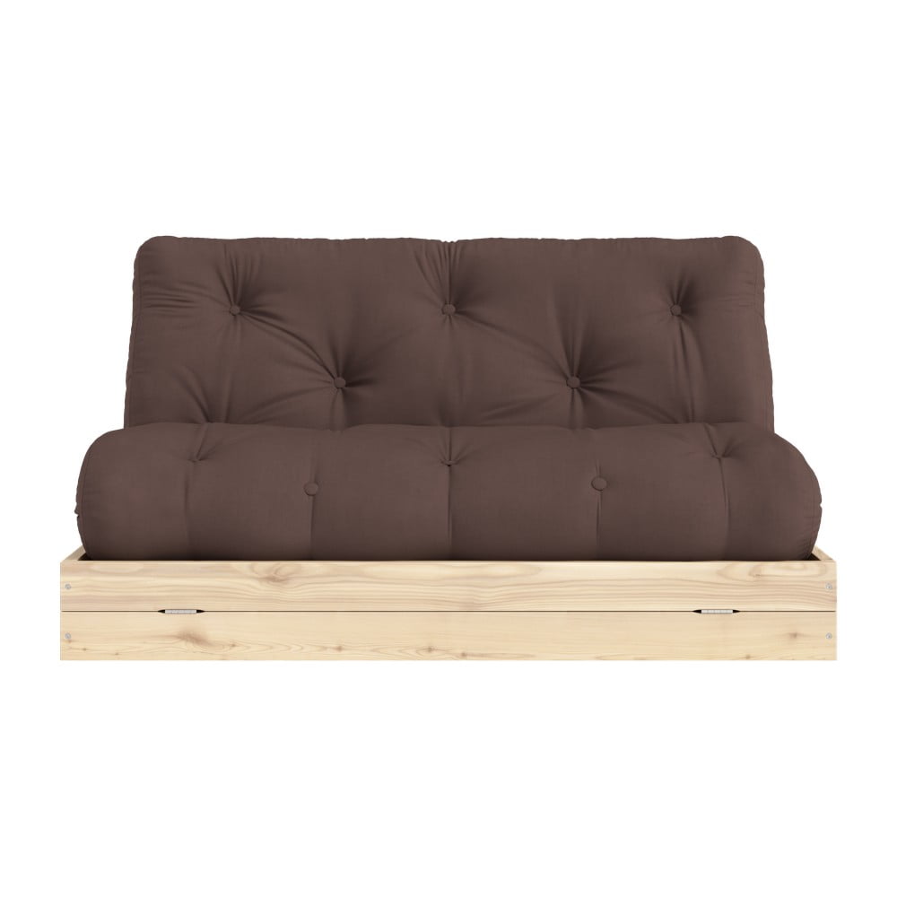 Tamno smeđa sklopiva sofa 145 cm Flip – Karup Design