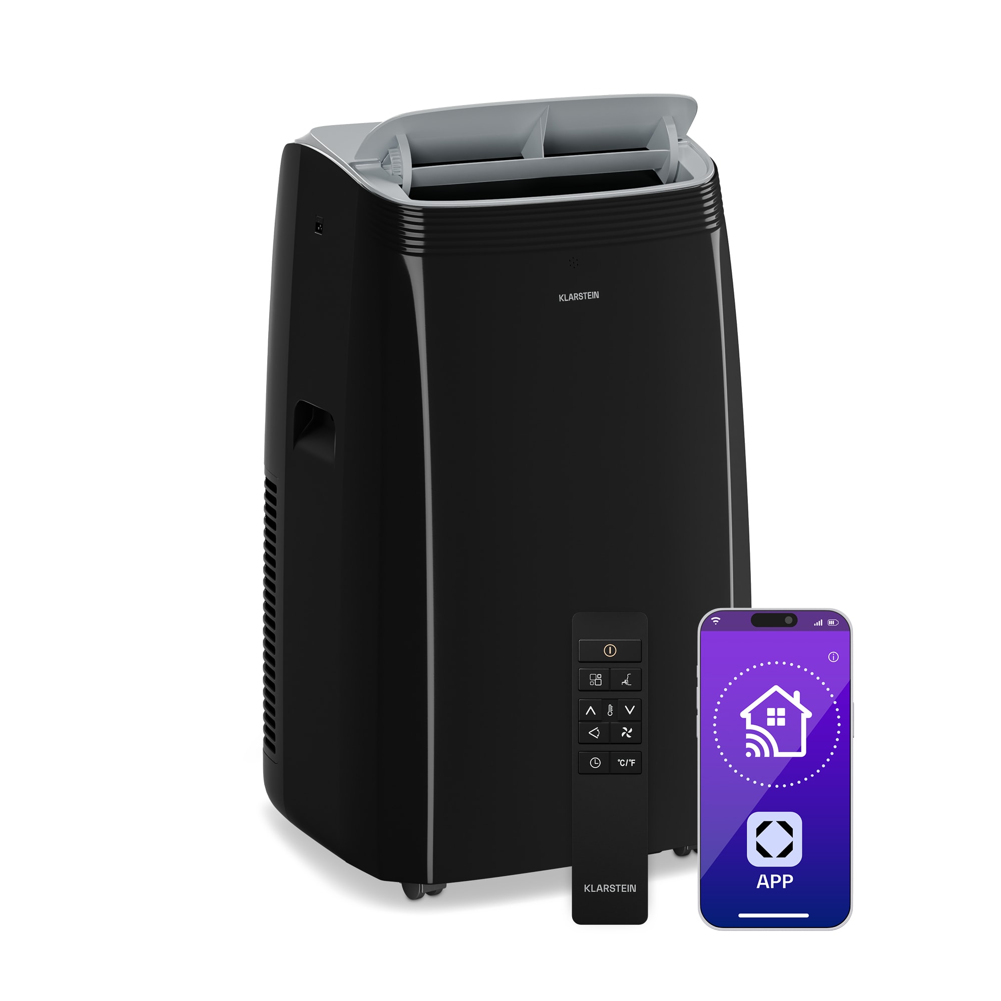 Klarstein Grandbreeze mobilni klima uređaj | 12000 BTU | 42 cm | 56 m² | Energetski razred A+