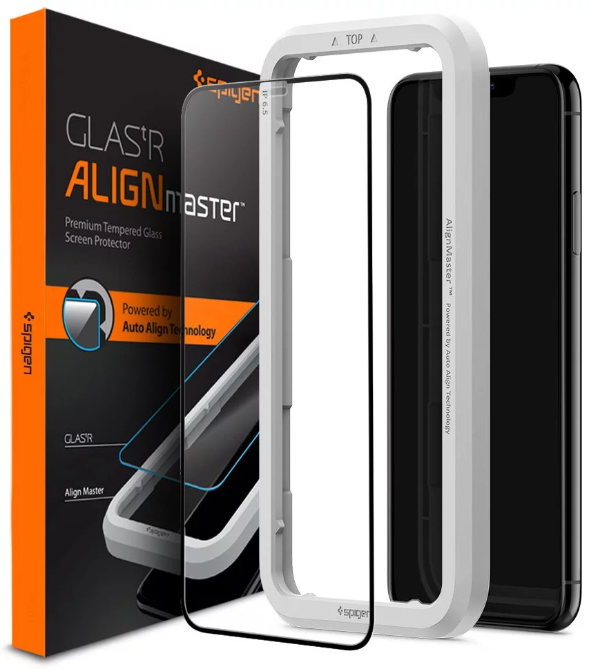 Zaštitno staklo SPIGEN ALM GLASS FC IPHONE 11 BLACK (AGL00106)