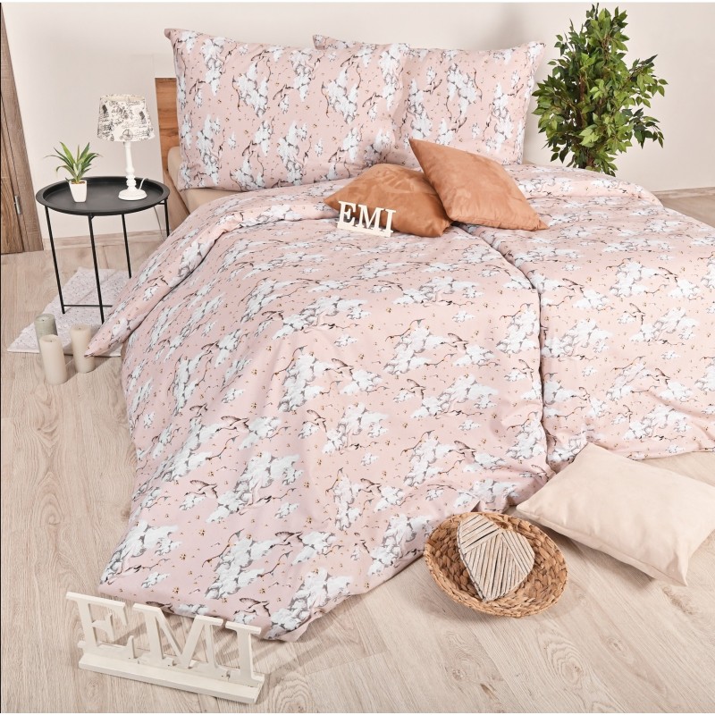 Pamučna posteljina Swan EMI, Standardni krevet za jednu osobu uključuje 1x 140x200 + 1x 70x90