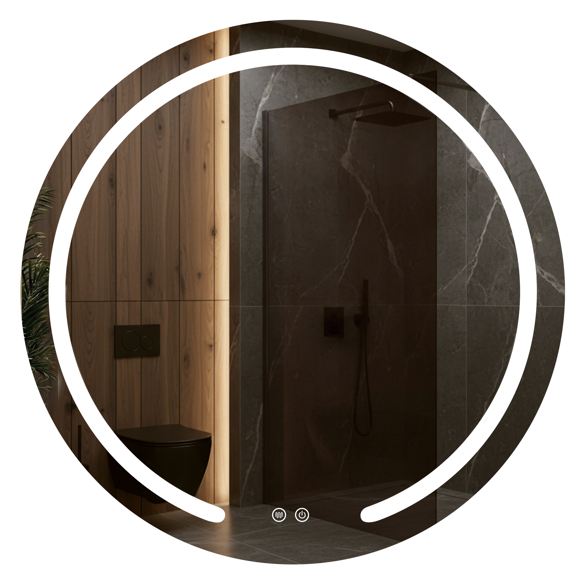 Ogledalo LED 70cm Modern