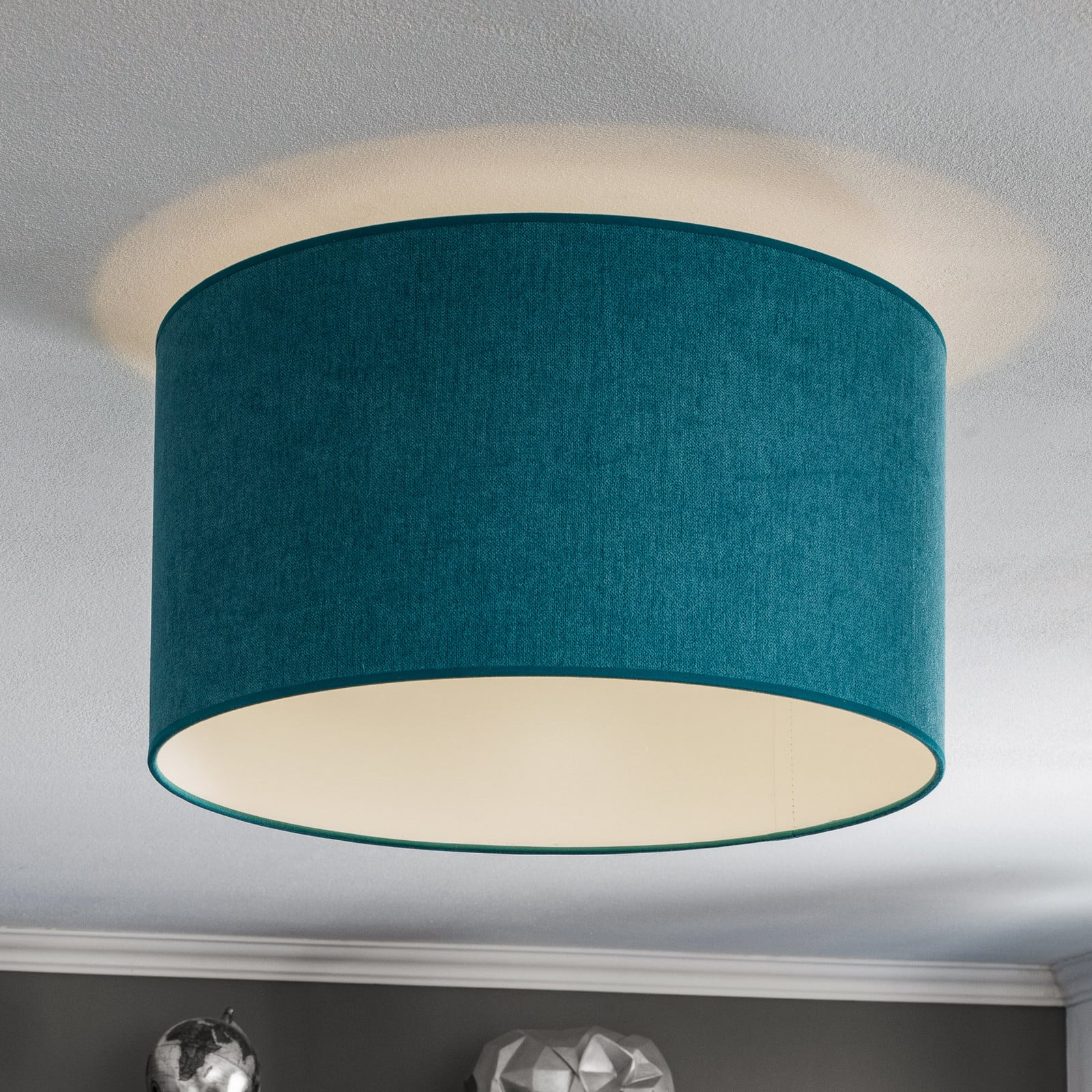 Stropna lampa pastel roller Ø 45cm tirkiz