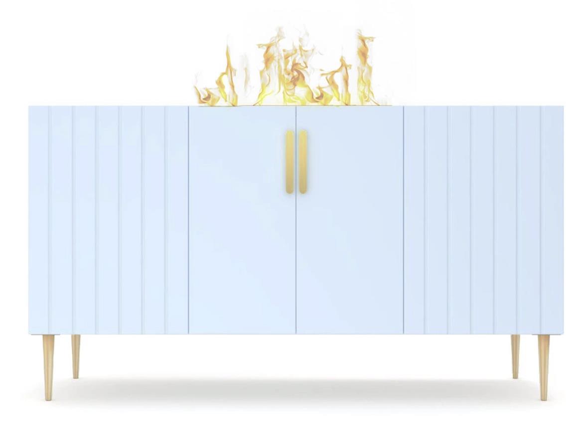 Elektricni kamin Prins 500 Baby Blue