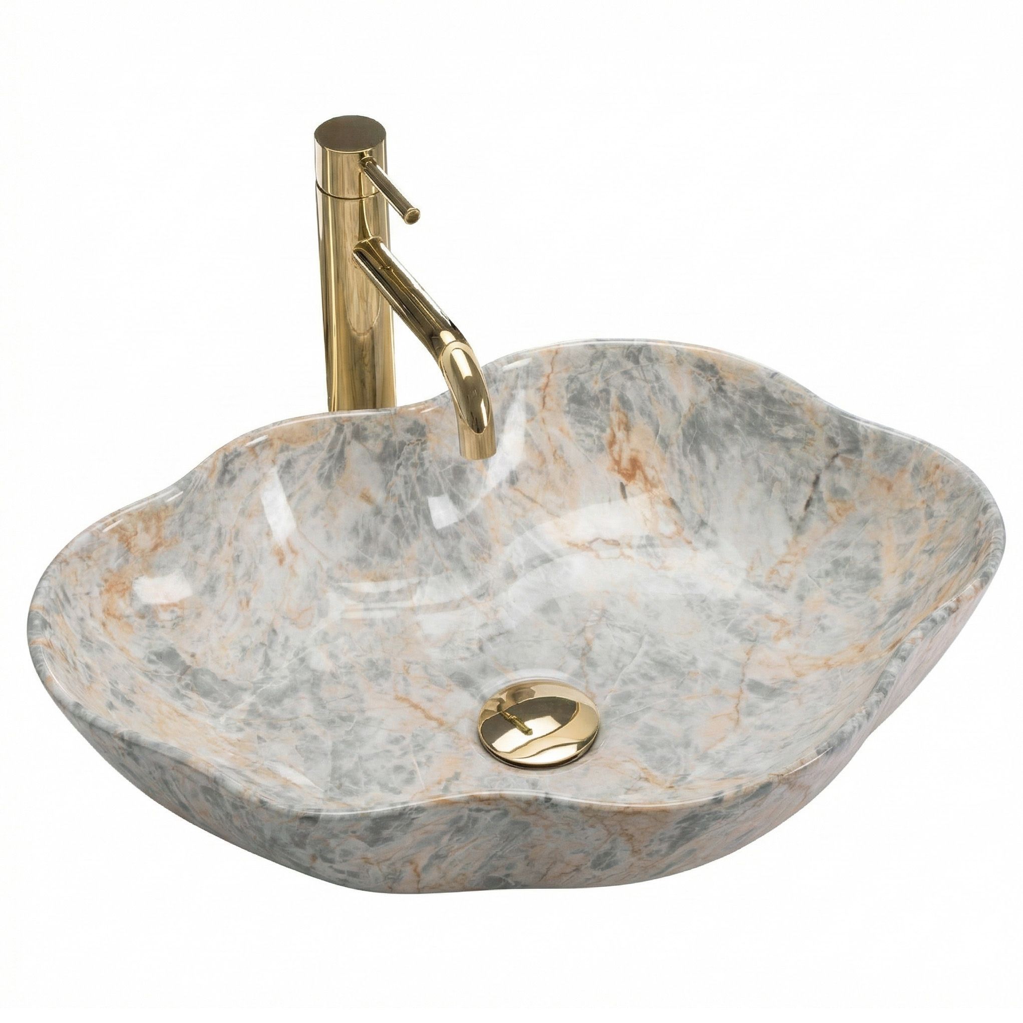 Nadgradni umivaonik Rea Pearl Ruststone