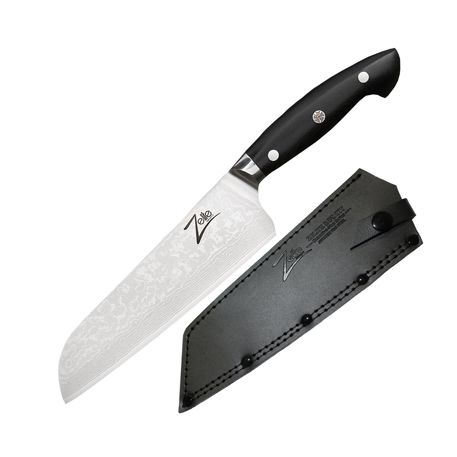 Zelite Infinity by Klarstein Executive-Plus serija, 7" santoku nož, 61 HRC damast čelik