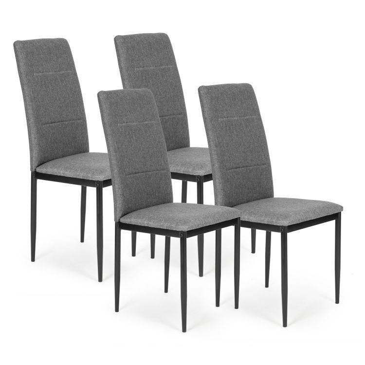 Set od 4 sive blagovaonske stolice