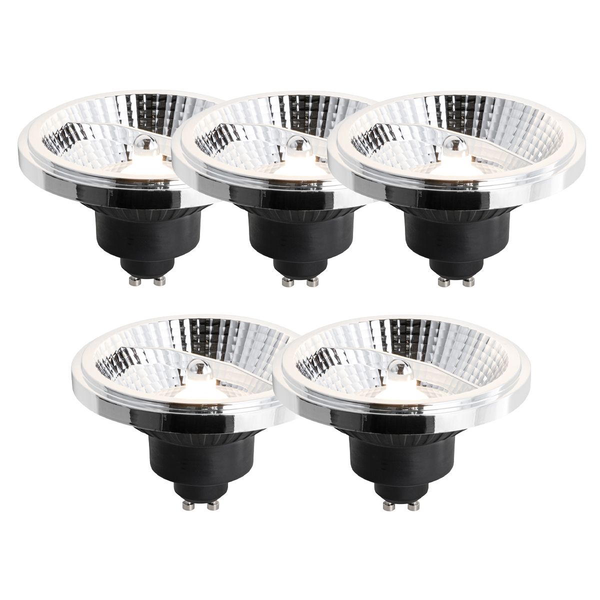 Set od 5 GU10 prigušivih LED žarulja 111mm 10.5W 770lm 3000K