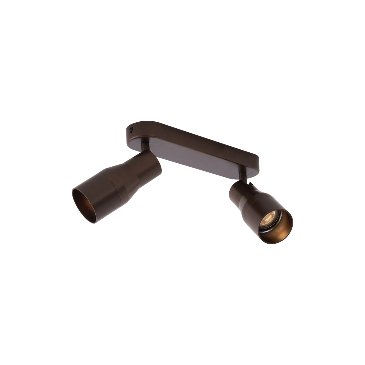 Zaobljeno stropno svjetlo tamno brončano GU10 50 mm 2-svjetla - Stanley