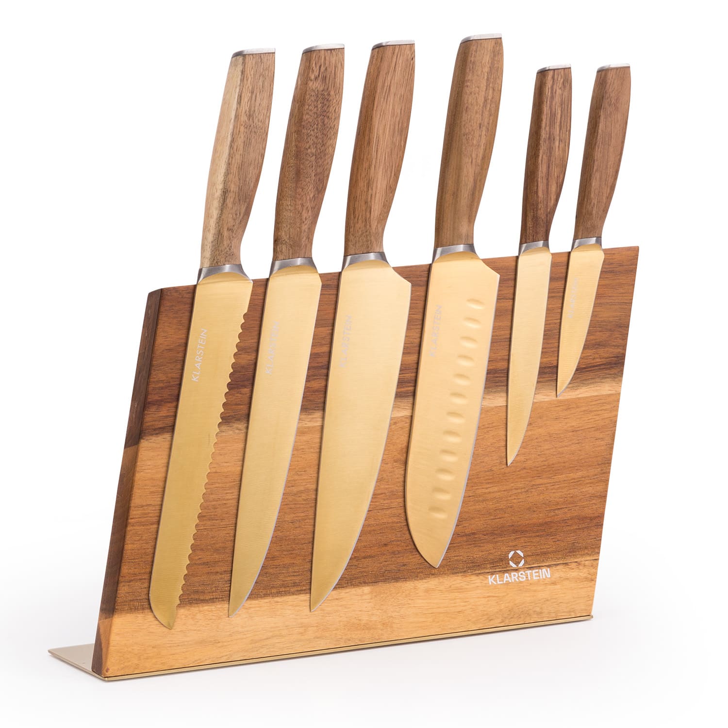 Klarstein Kazuno, set noževa, 7 komada, magnetni blok, PVD, titan premaz