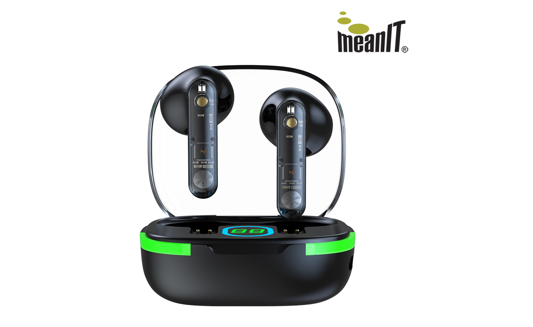 Meanit TWS B80 TWS bluetooth slušalice , crne