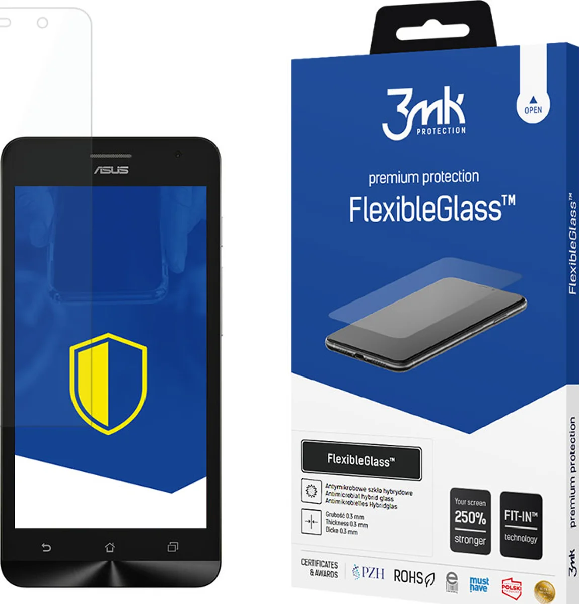 Zaštitno staklo 3MK FlexibleGlass Asus Zenfone 6 Hybrid Glass