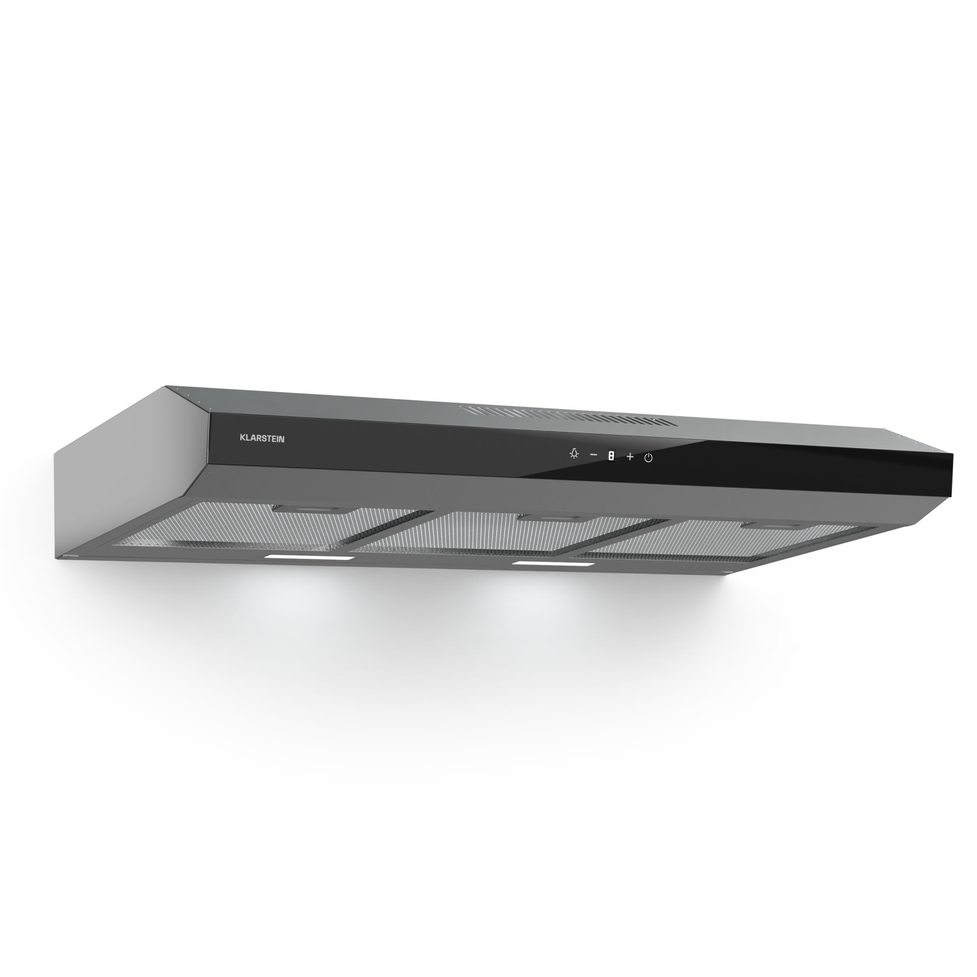Klarstein Contempo Neo, napa, ispod ormarića, recirkulacija, 175 m3/h, SenseControl, integrirana kontrola na dodir, nehrđajući čelik / akrilno staklo
