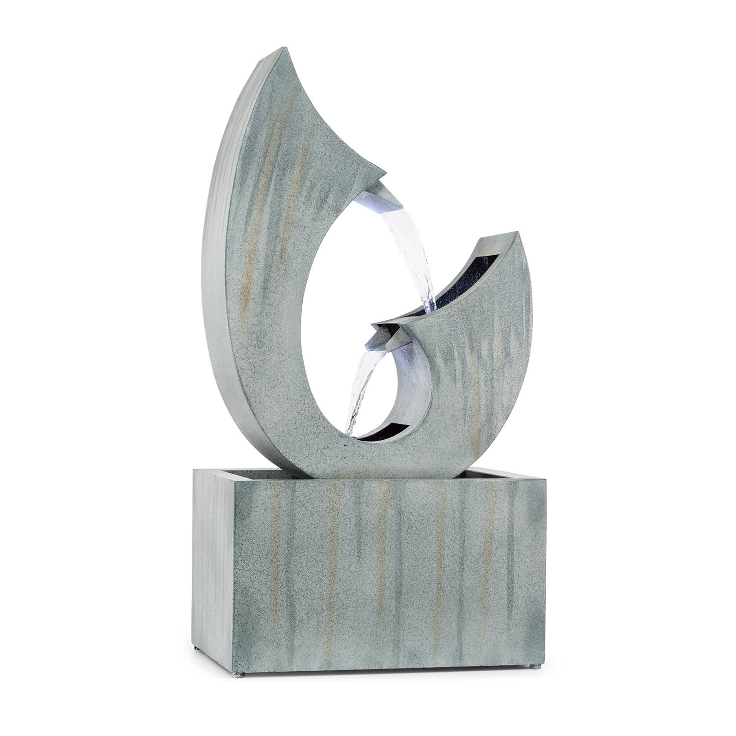 Blumfeldt Trumpet Flow, vrtna fontana, 4 LED, crpka 8 W, pocinčana