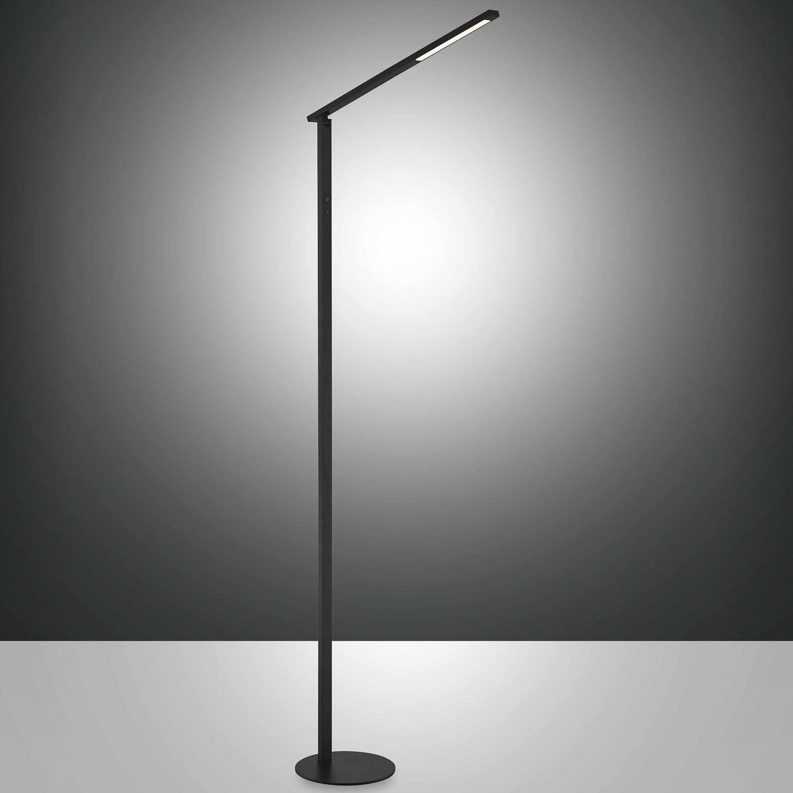 LED podna lampa Ideal, jedna žarulja, CCT, crna