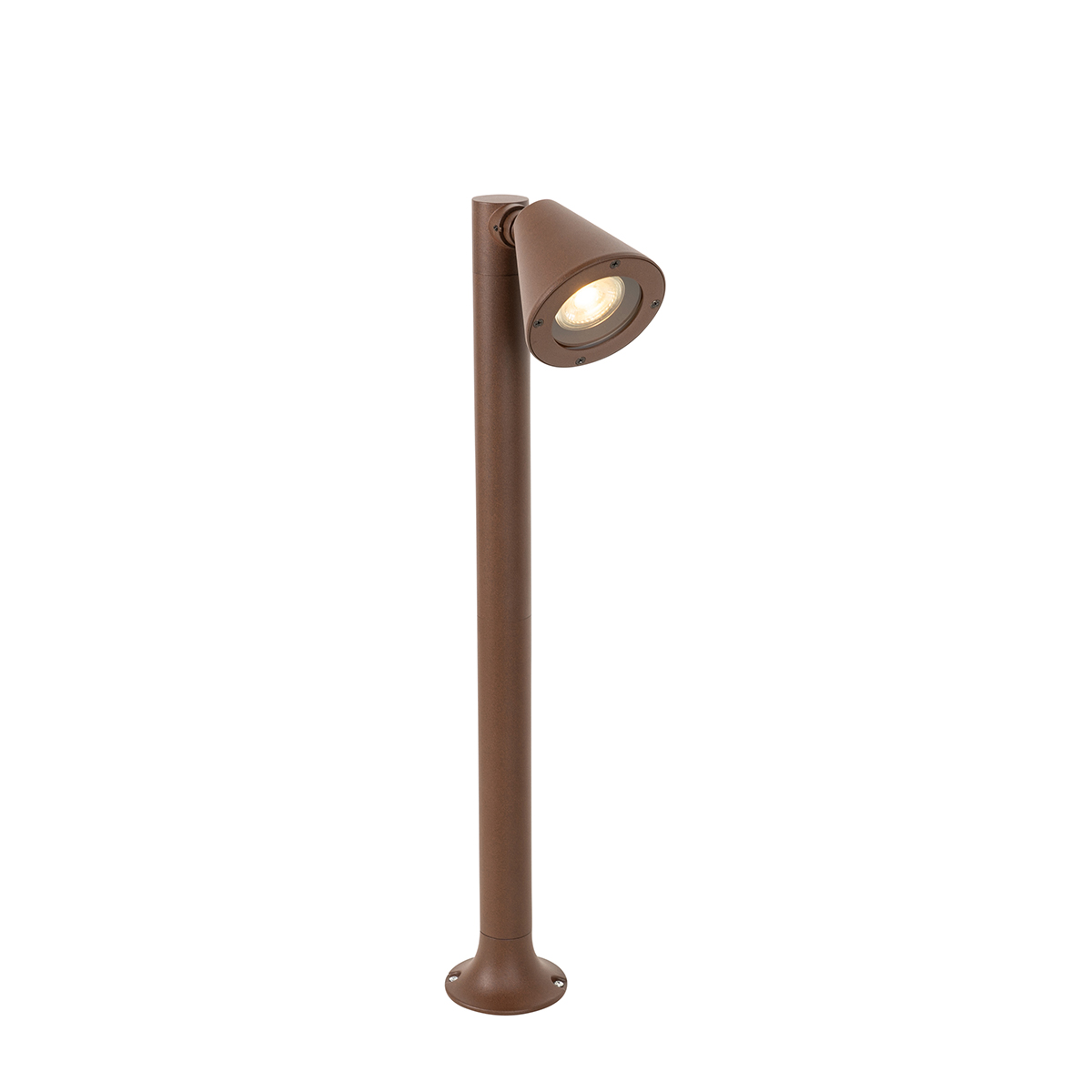 Moderna vanjska stupasta svjetiljka hrđavo smeđa 60 cm IP44 podesiva - Ciara