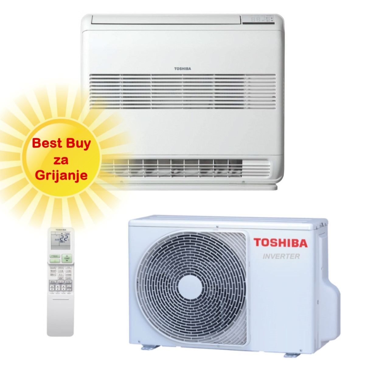 Toshiba Klima Uređaj 5Kw Ras-B18J2Fvg/Ras-18J2Avsg-E