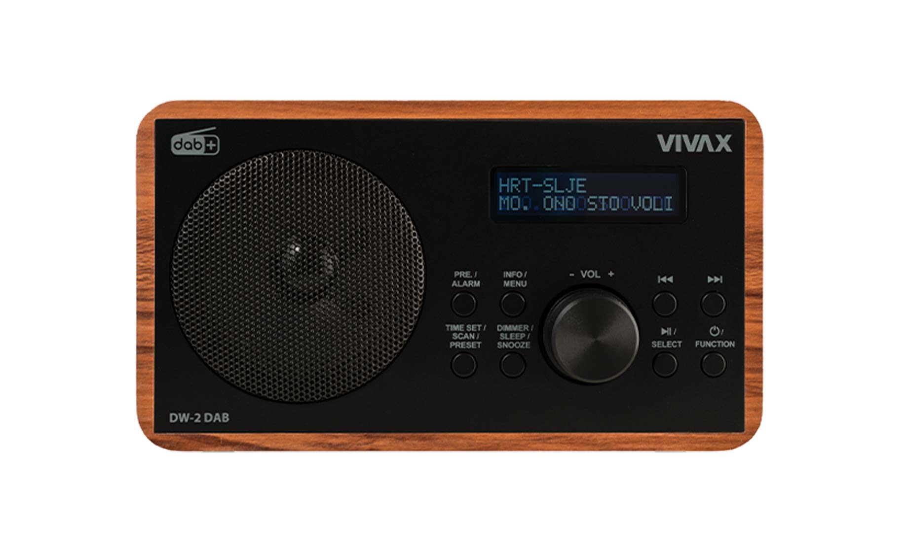 Vivax DW-2 DAB+ radio uređaj , smeđi