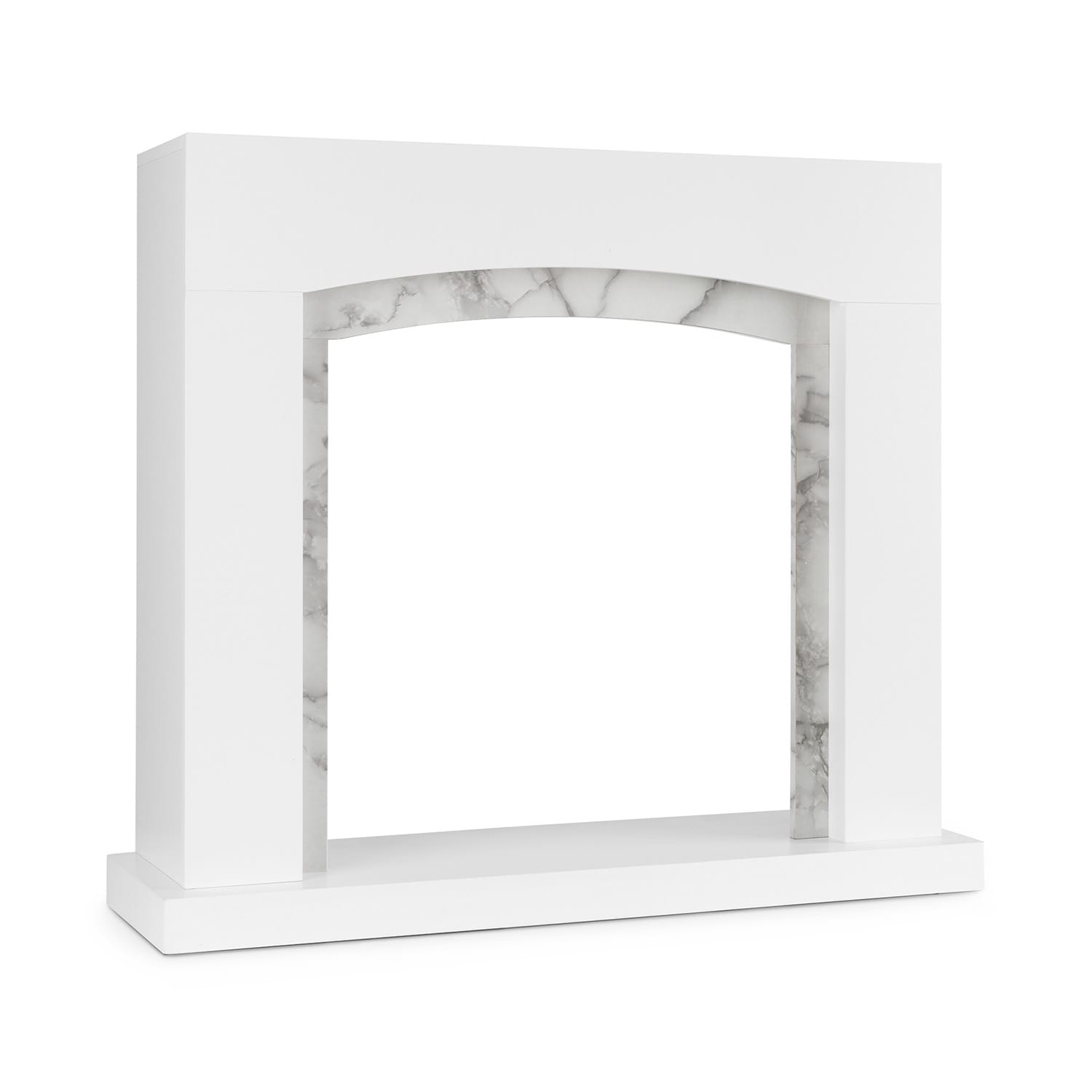 Klarstein Studio Frame II, konstrukcija za kamin, MDF, mramorna dekoracija