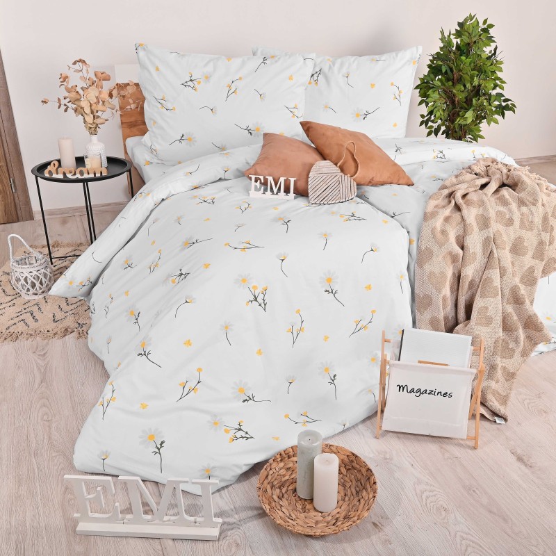 Posteljina od krepa Tritinčince EMI, Standardni krevet za jednu osobu uključuje 1x 140x200 + 1x 70x90