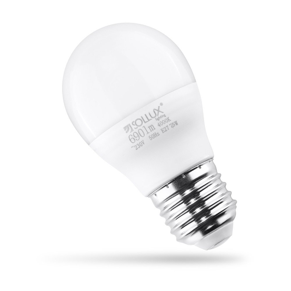 Neutralna LED žarulja E27, 7,5 W – Sollux