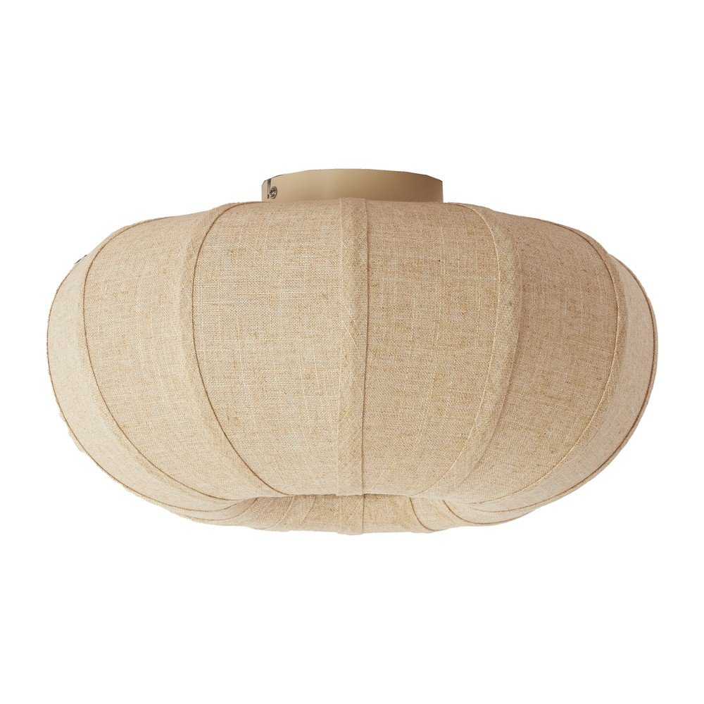 Bež stropna svjetiljka s tekstilnim sjenilom ø 40 cm Zosia – Light & Living