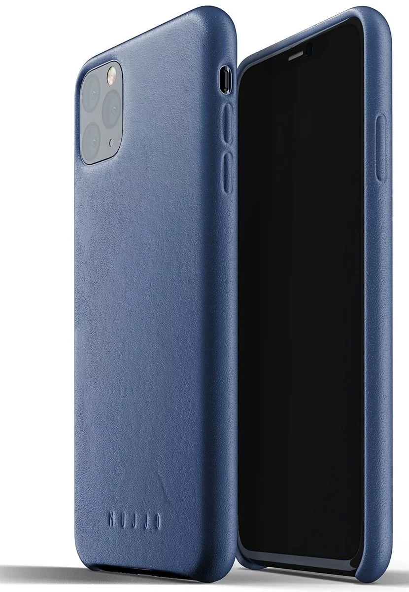 Maska MUJJO Full Leather Case for iPhone 11 Pro Max - Monaco Blue (MUJJO-CL-003-BL) 