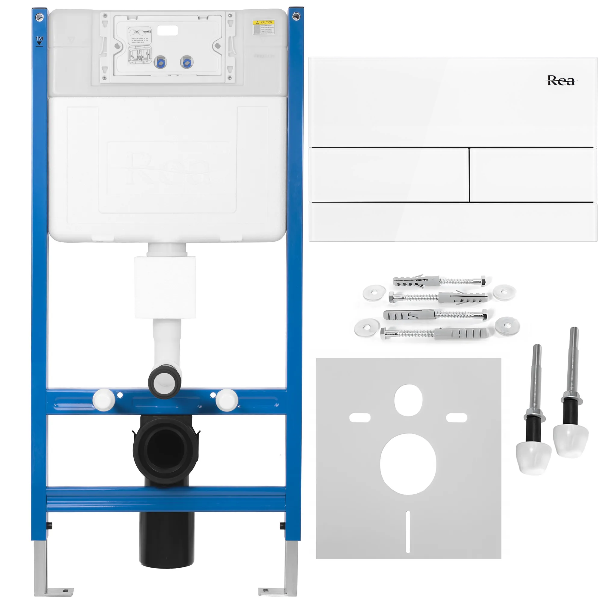 Ugradbeni (podžbukni) okvir za WC školjku K011A-Q REA T White Glass