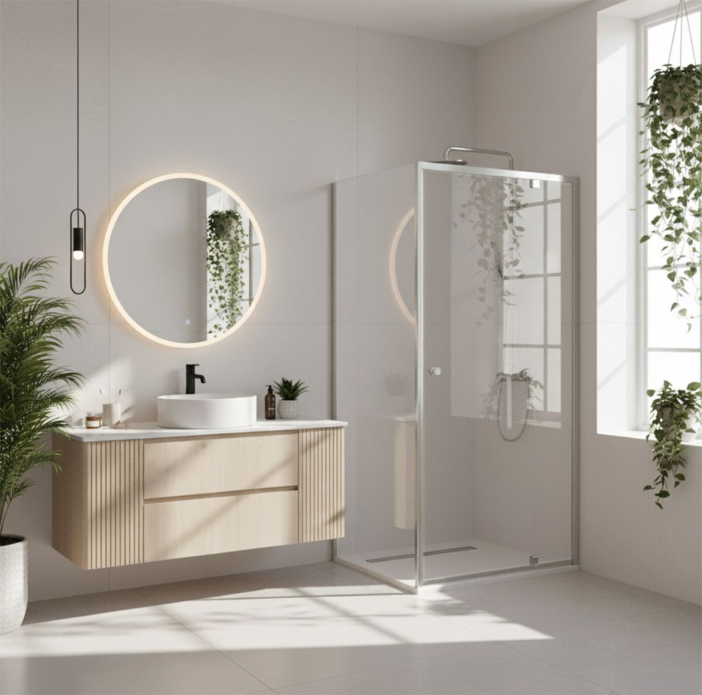 Tuš Kabina Rea Primo Swing 90x70 Chrome