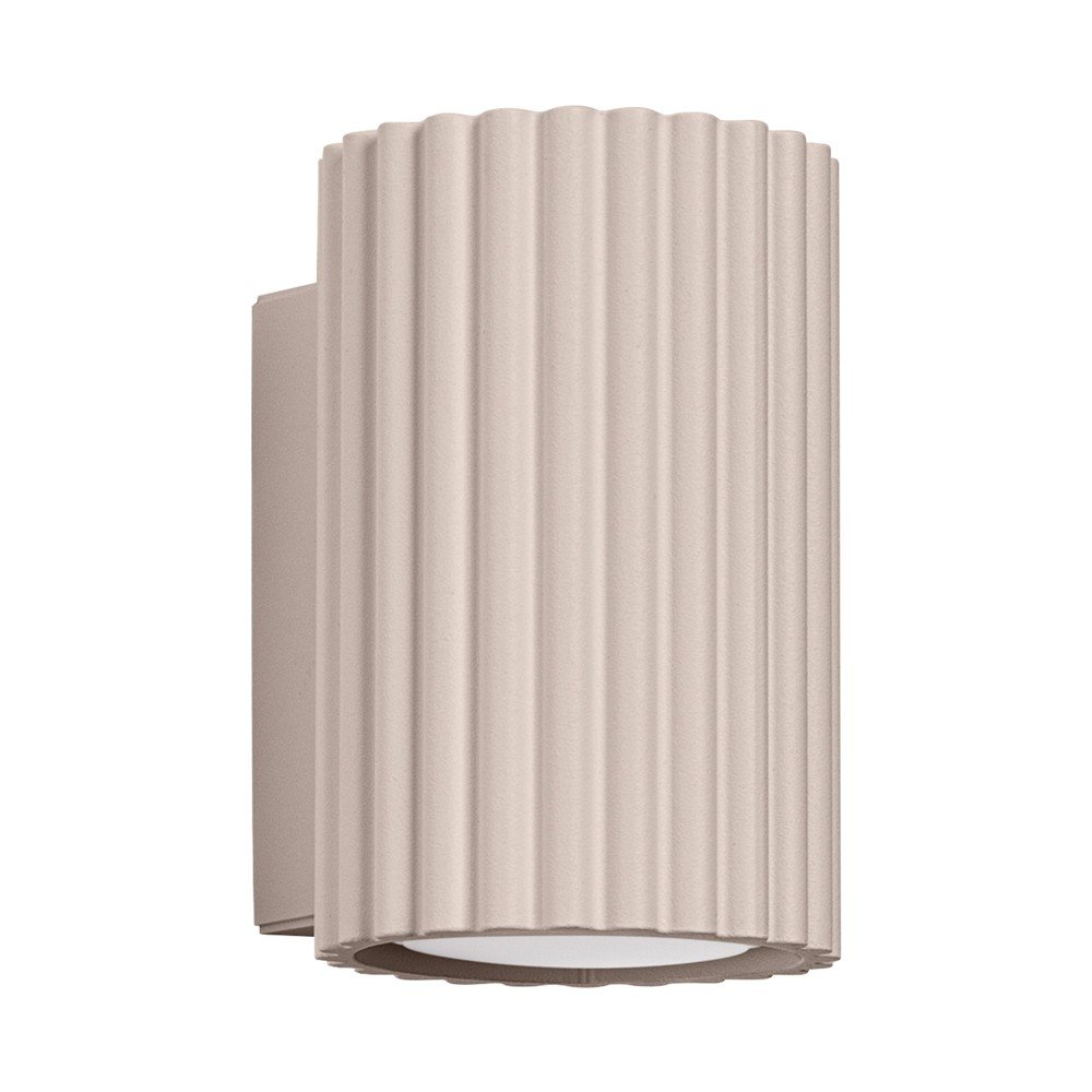 Smeđe-siva metalna zidna lampa ø 6,5 cm Gleam – Sollux