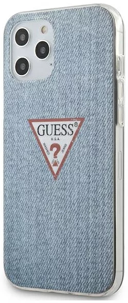 Maska Guess case for iPhone 12 Pro Max 6,7" light blue Jeans Collection(GUHCP12LPCUJULLB)