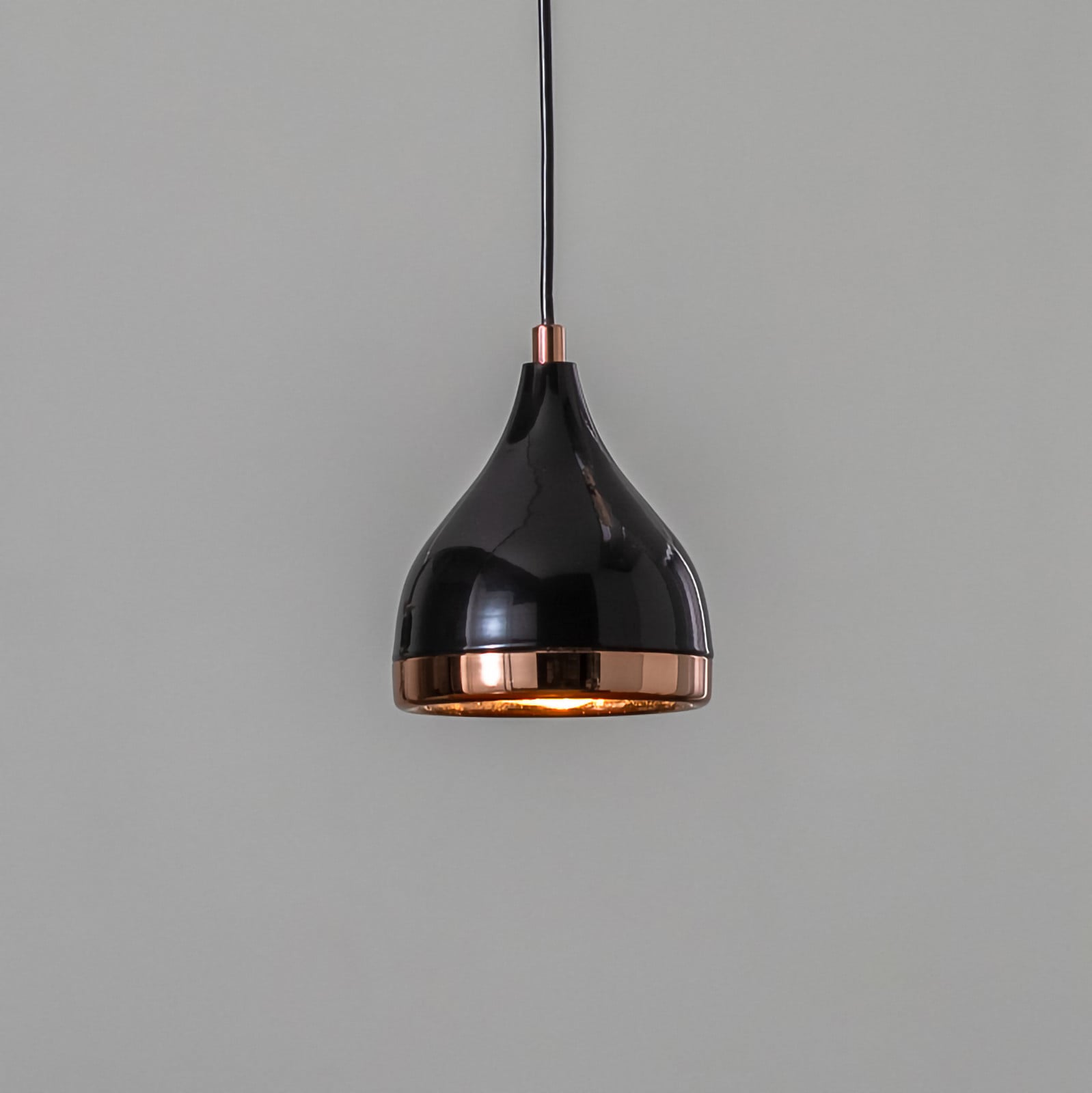 Yildo 7000 viseća svjetiljka 1 žarulja Ø15cm crna/bakar