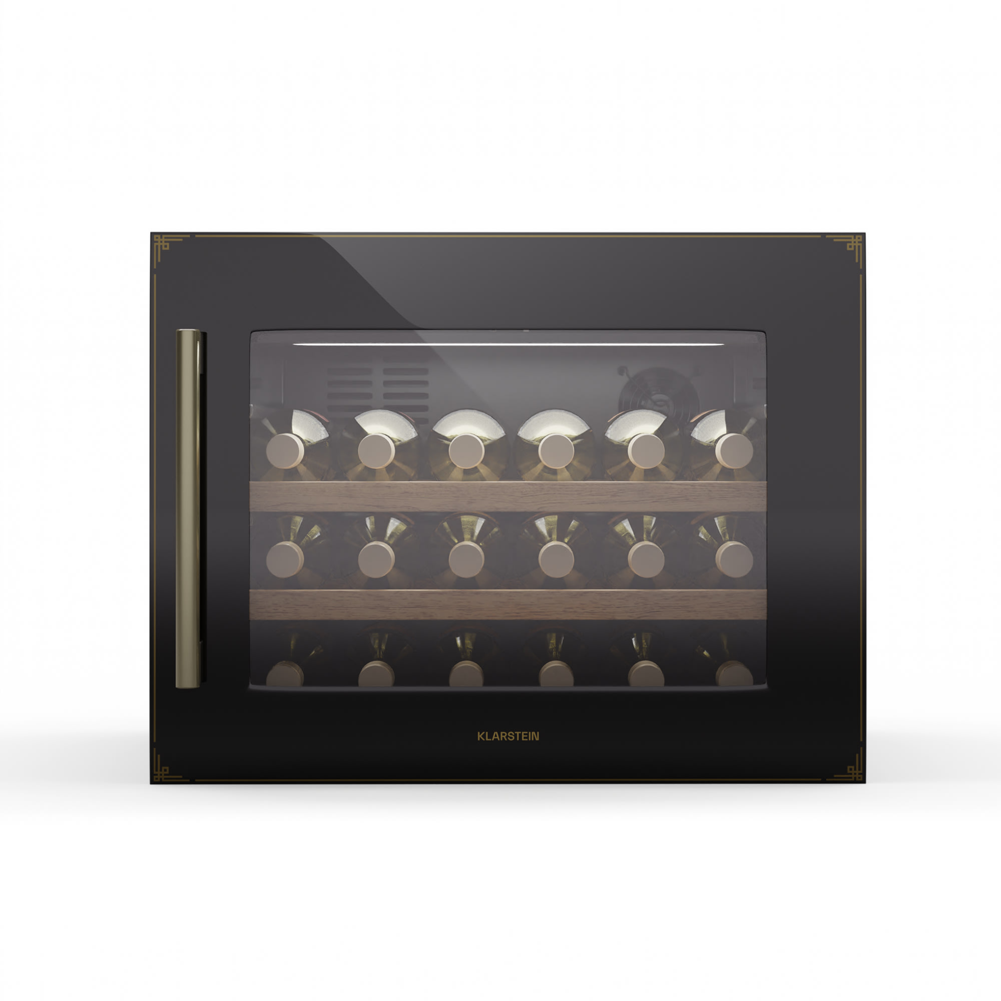 Klarstein Vinsider Victoria 28 hladnjak za vino, 28 boca, upravljanje na dodir, UV zaštita, LED, tihi rad, 2 police