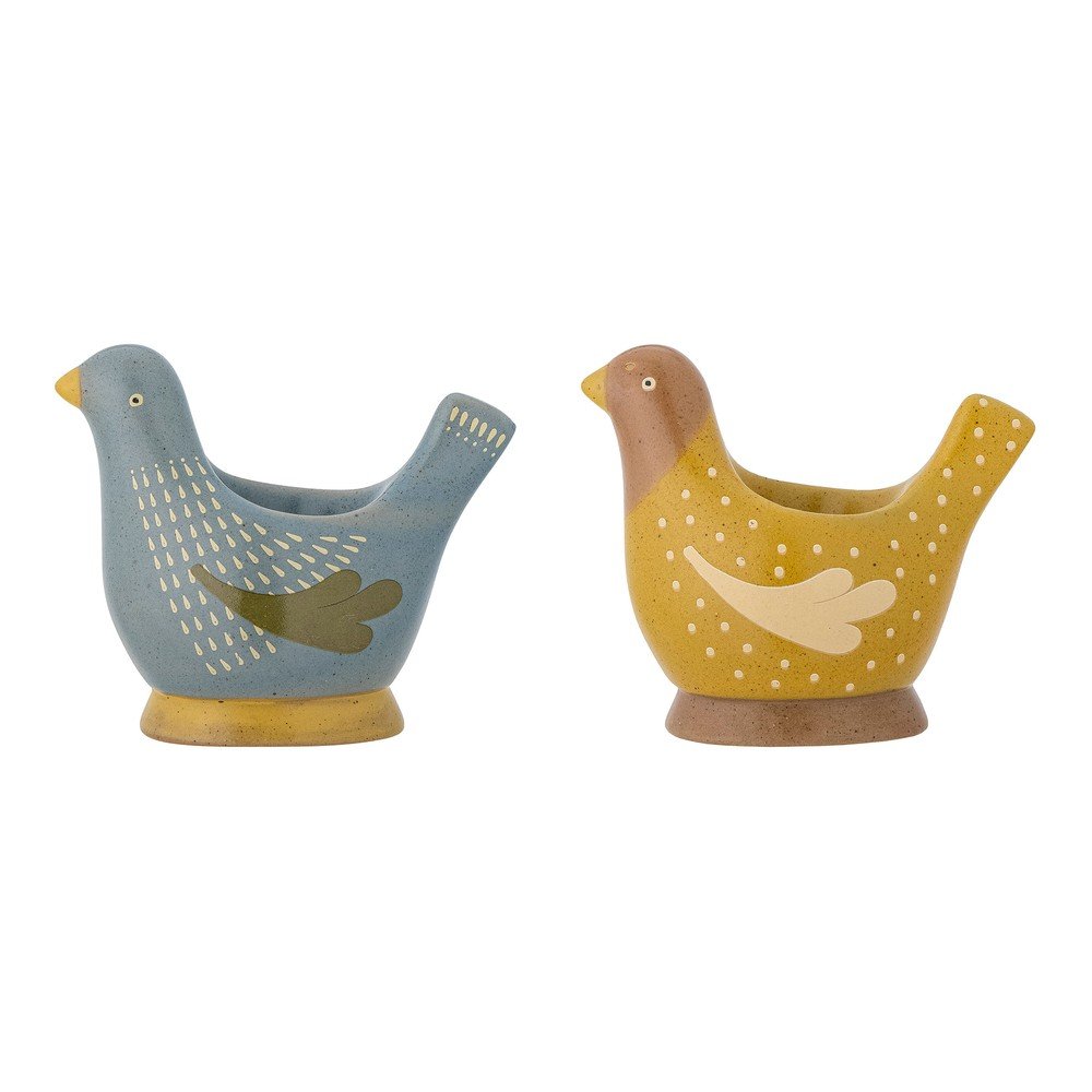 Posude za jaja u setu 2 kom glinene Birdy – Bloomingville