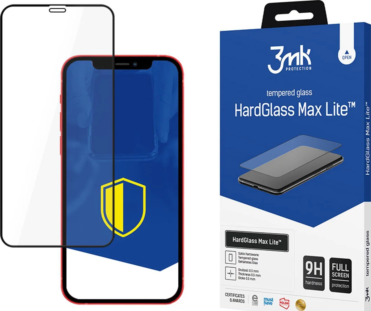 Zaštitno staklo 3MK HG Max Lite iPhone 12 Mini 5,4" black 