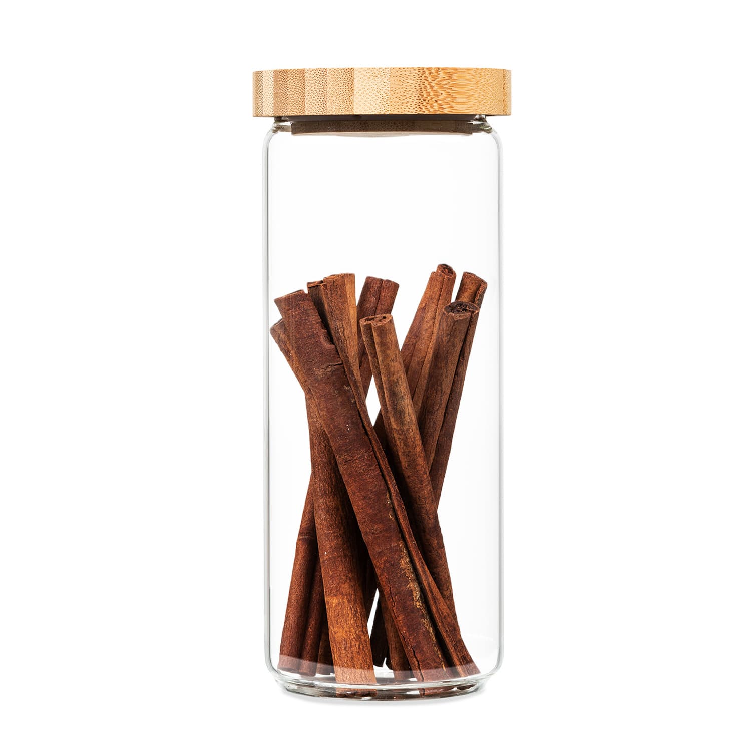 Klarstein Spremnik za pohranu, s čepom od bambusa, 800 ml, može se složiti, hermetički zatvoren