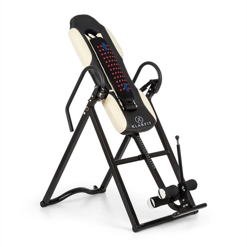 KLARFIT Ease Delux, inverzijska, gravitacijska klupa za vježbanje, do 136 kg, 1,54-1,98 m, bež