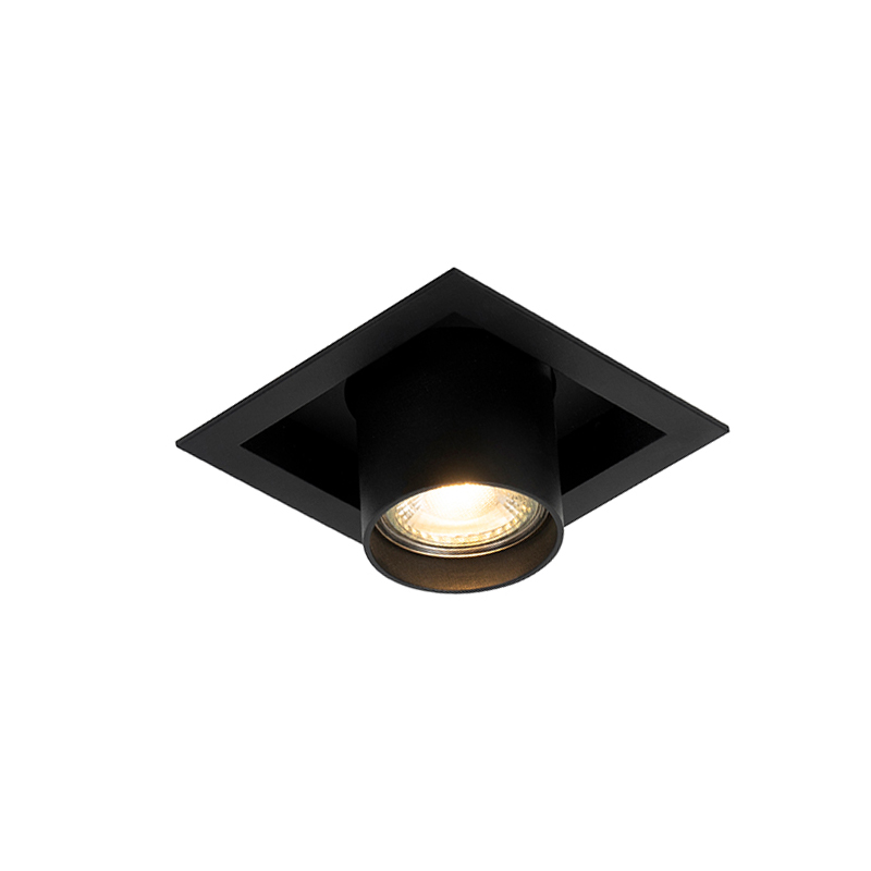 Moderni ugradbeni reflektor crni podesiv - Roof