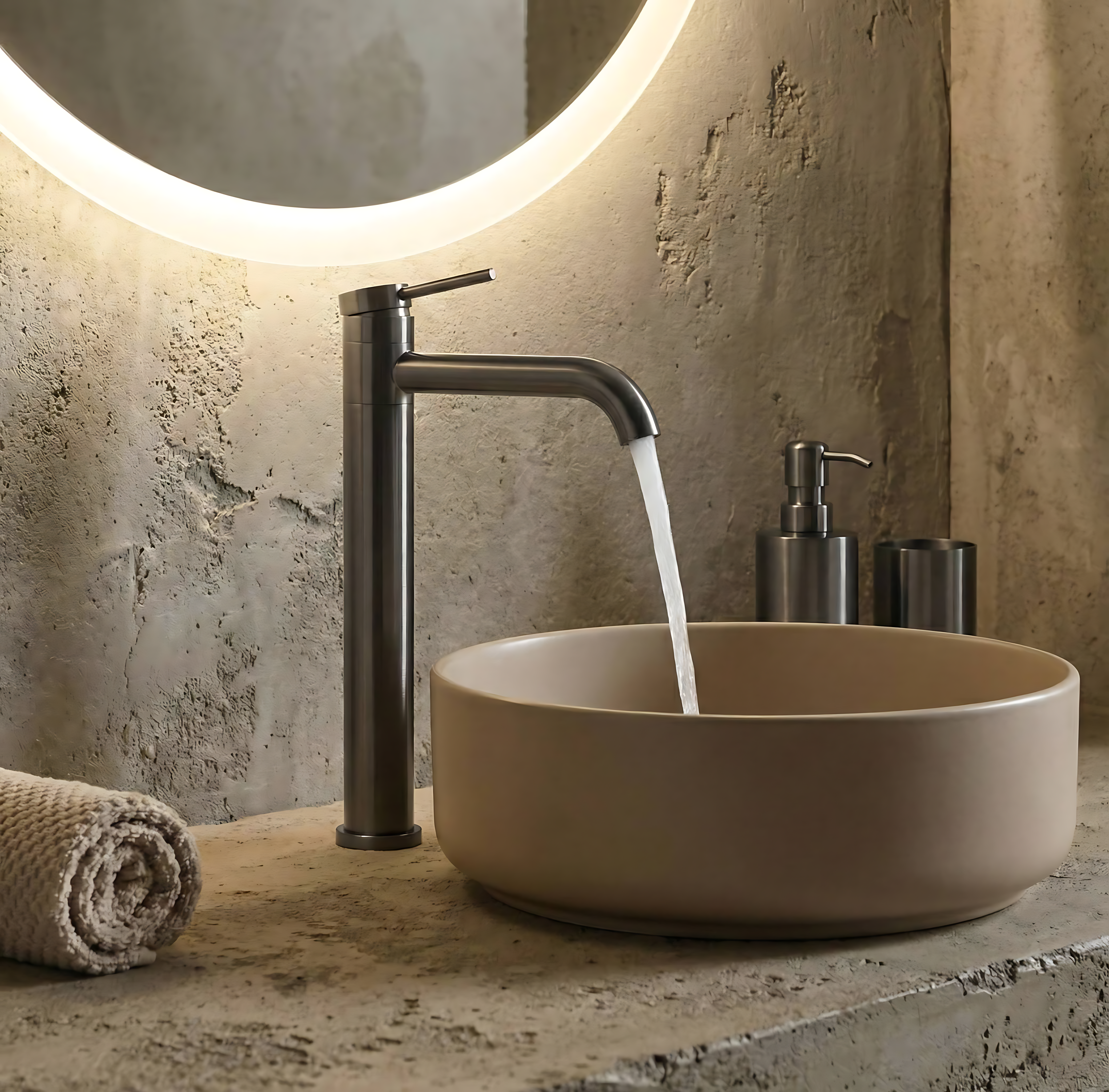 Kupaonska miješalica LUNGIS Gun Grey Super High