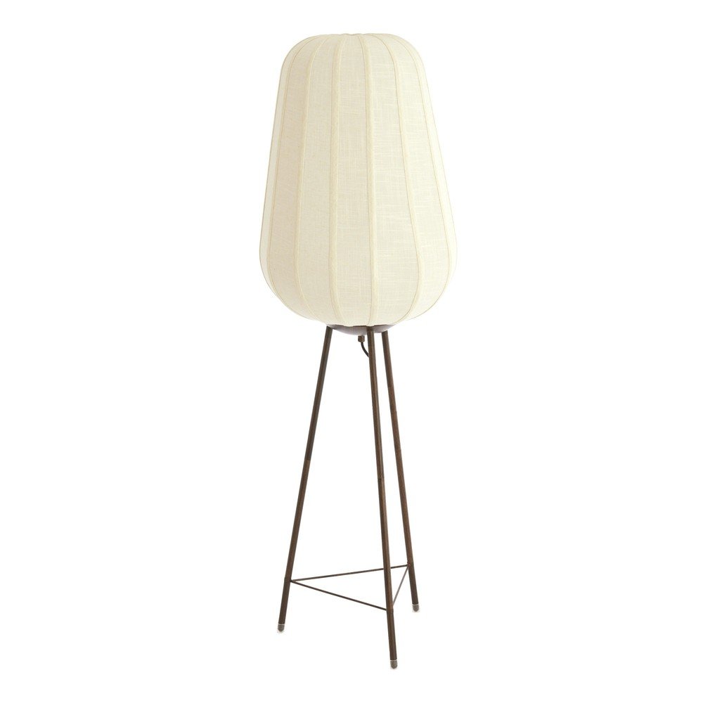 Bijela stojeća svjetiljka s tekstilnim sjenilom (visina 133 cm) Bibury – Light & Living
