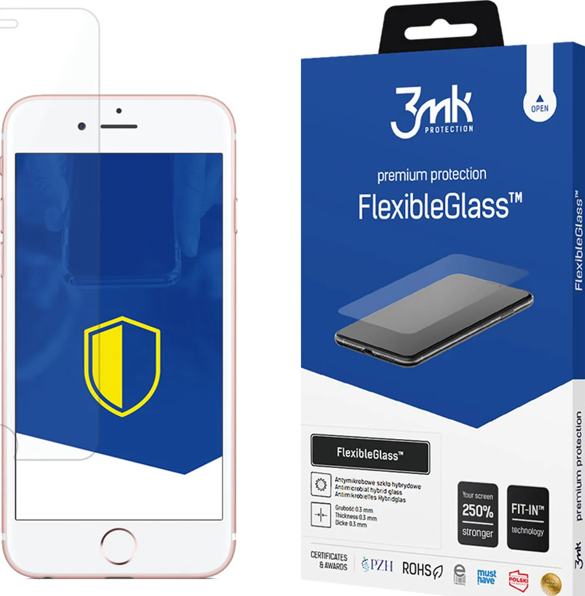 Zaštitno staklo 3MK FlexibleGlass iPhone 6S/6 Hybrid Glass