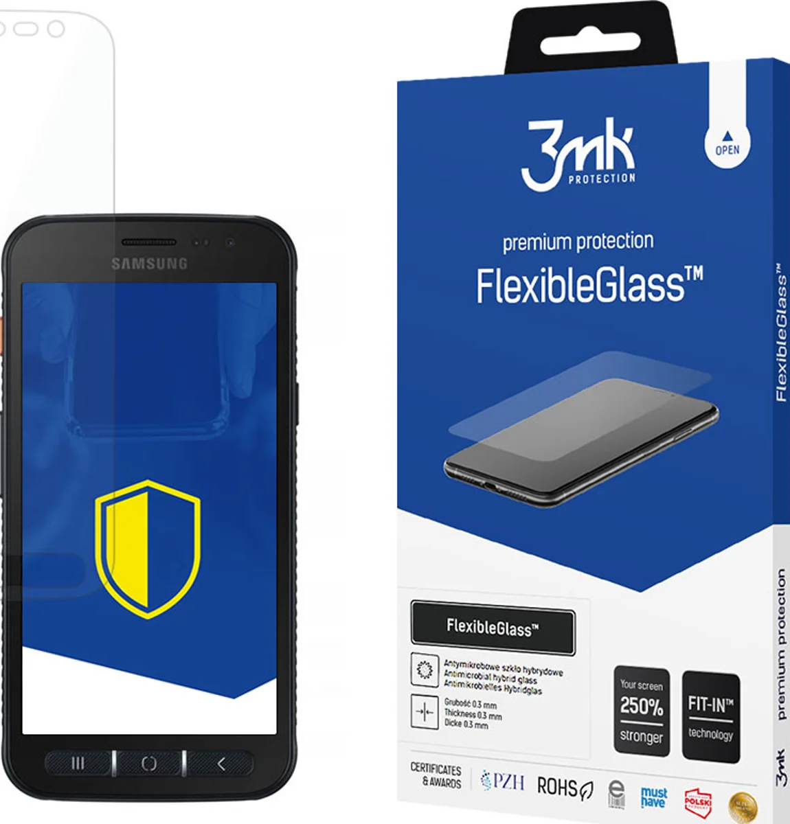 Zaštitno staklo 3MK FlexibleGlass Samsung G398F Xcover 4s Hybrid Glass