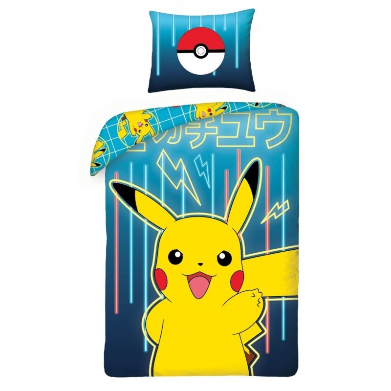 Dječja pamučna posteljina Pokemon 70x90 + 140x200 cm