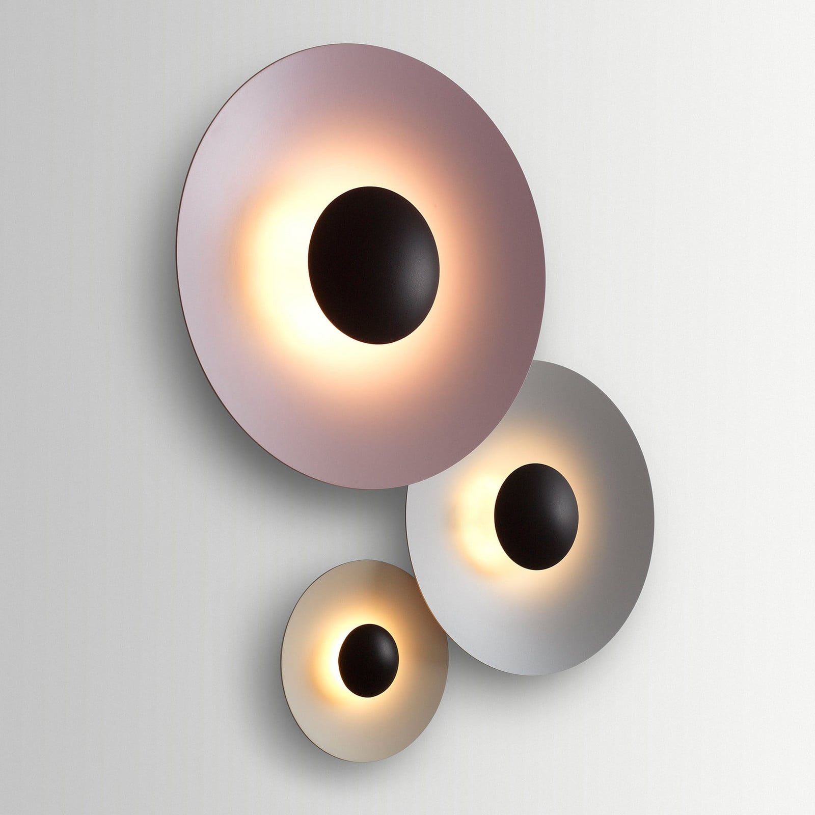 MARSET Ginger 42C LED zidna svjetiljka Ø42cm kameno siva