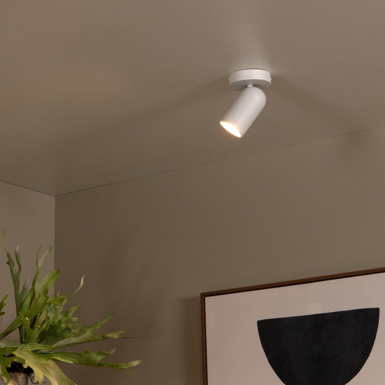 Zidni reflektor Punch, jedna žarulja, bijela